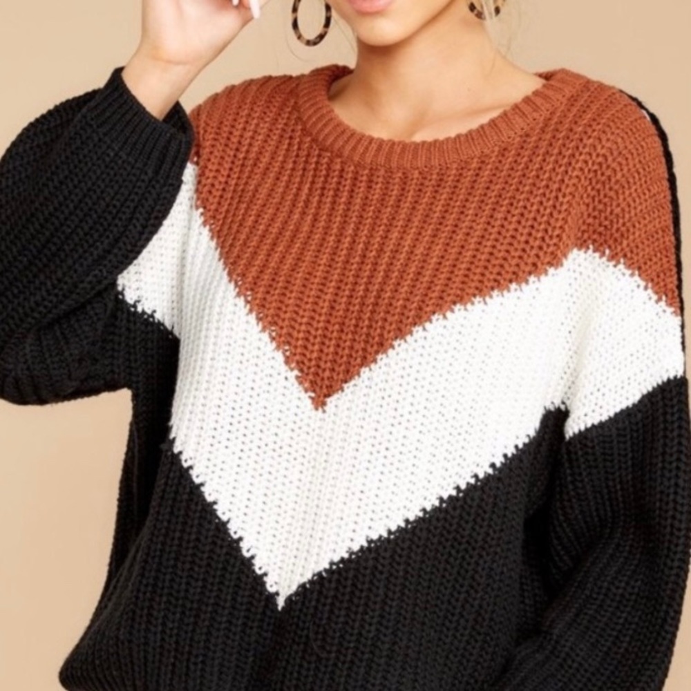 RED DRESS BOUTIQUE | Aura colorblock sweater